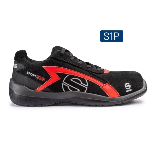 Calzado De Seguridad SPORT EVO S3 S1P SRC Rojo Negro SPARCO