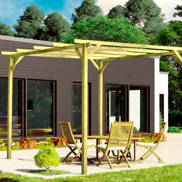 Pérgola MARBELLA 300x300cm Maderland